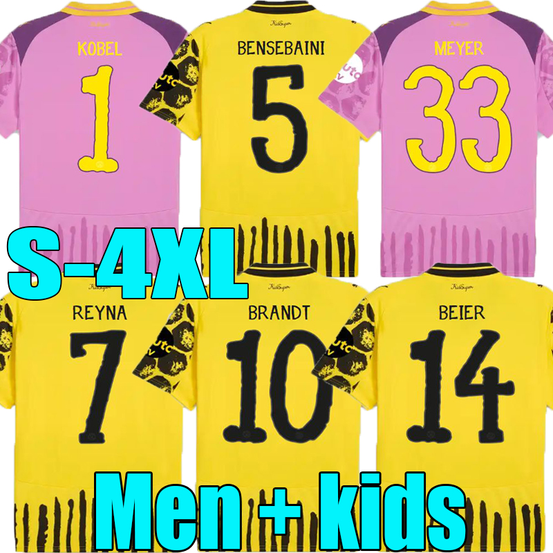XXXL 4XL 2025 2026 MEYER BRANDT REYNA Soccer Jerseys SANCHO 1994 95 96 97 Retro MOUKOKO KOBEL BEIER HALLER 24 25 26 REUS Borussia home away Men kids kit Football Shirt