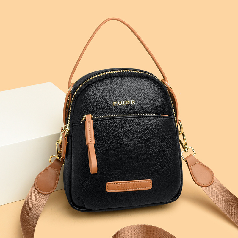 Free Shipping Luxury Women's Crossbody Bag 2025 New Genuine Leather Coin Designer Purse Handbag Phone Bag Versatile Fashion Single Shoulder Small