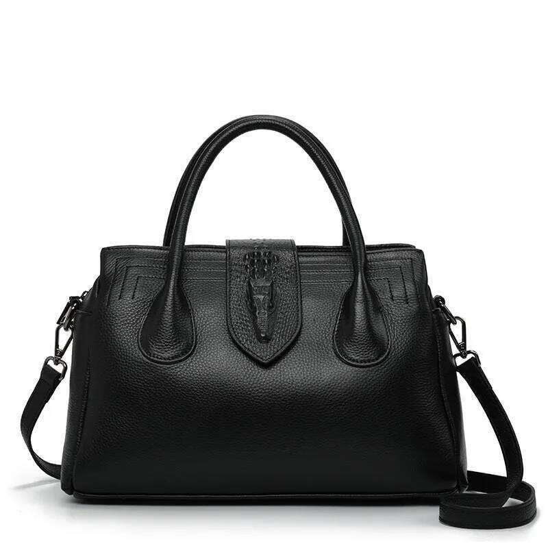 Real Leather New Versatile Single Shoulder Crossbody Fashionable Women's Bag, Luxurious Handbag 2025/06/10