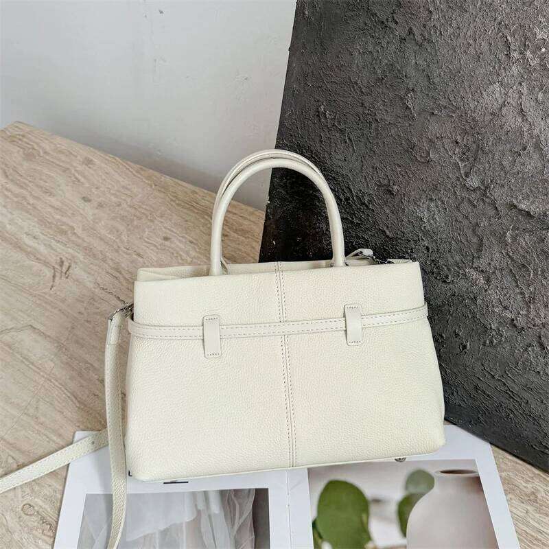 2025 New Cow Tote Bag Ladies Real Cowhide Shoulder Or Crossbody Bags Fashionable Women Genuine Leather Handbag