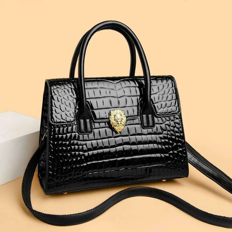 Designer Luxury Brand Handbags Designer Commuting Sac Alligator Patent Leather Shoulder Crossbody Hand Bags For Women Mother