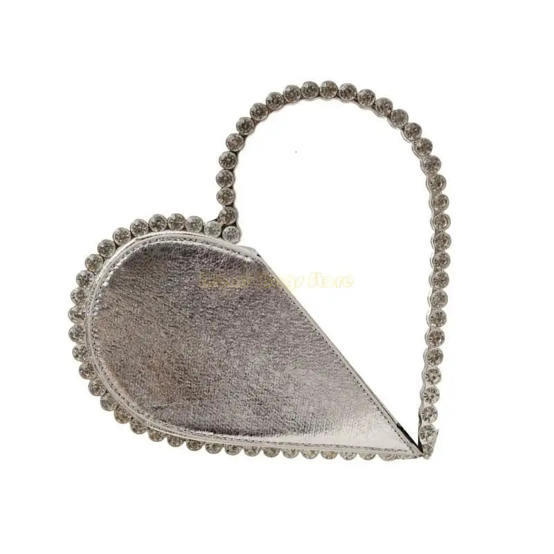 X90D Unique Heart Clutch Evening Bag Handbag For Elegant Evenings And Occasion 250606
