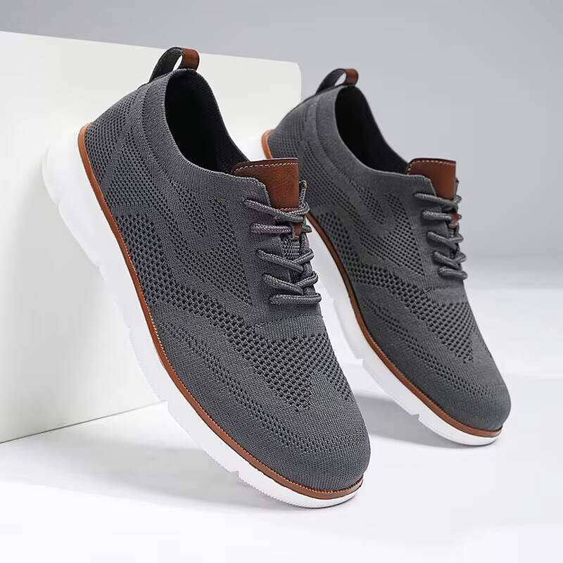 Wholesale High Quality Men's Outdoor Sneakers Hot Sale Mesh Breathable Casual Comfortable and Fashionable Sport Shoes