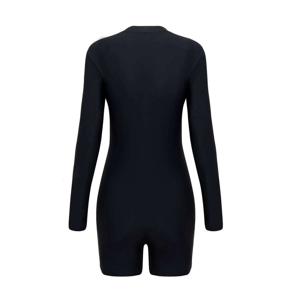 Women Swimsuit With Sleeve Female One-Piece Bathing Summer Beachwear Swimming Costume Woman Swimwear Surfing Suit