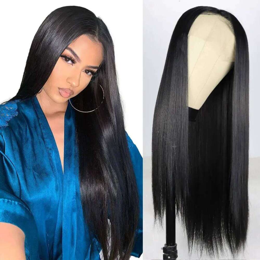 200 Density 13x4 13x6 Natural Black Bone Straight Brazilian Virgin Hair HD Transparent Lace wig Frontal Pre plucked Wigs