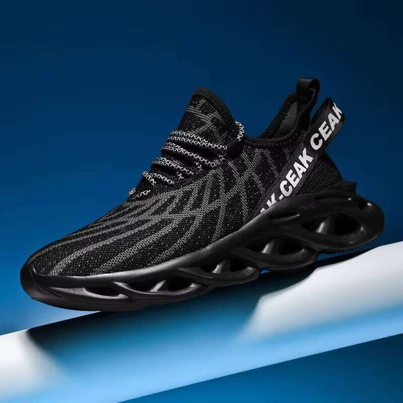 Popular Fashion Flying Woven Sports Casual Men's Soft and Comfortable Running Shoes