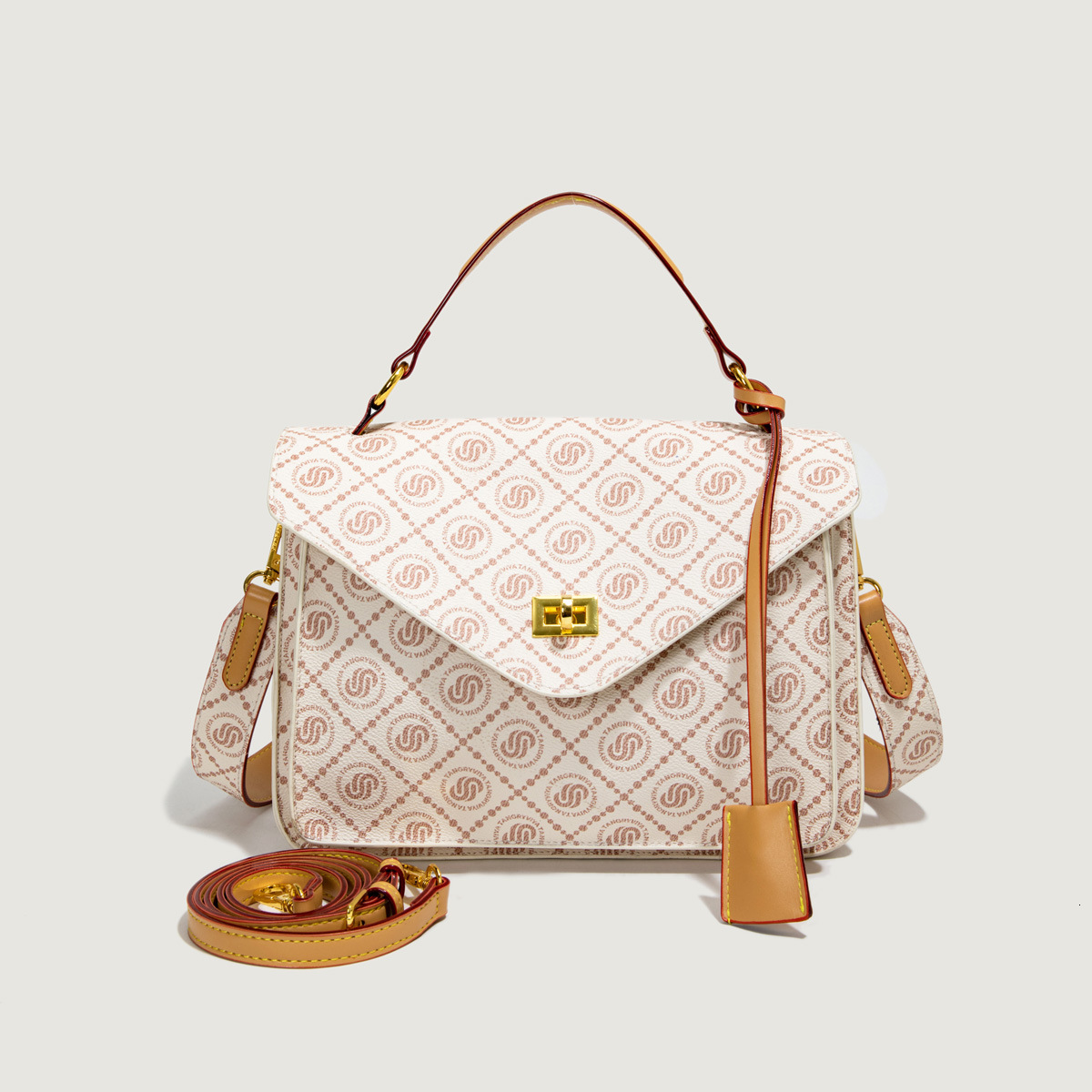 Single Shoulder Spring Summer Hot Sale Colorful Print Messenger Korean Style Elegant Versatile Women's Large Capacity Commuter Bag
