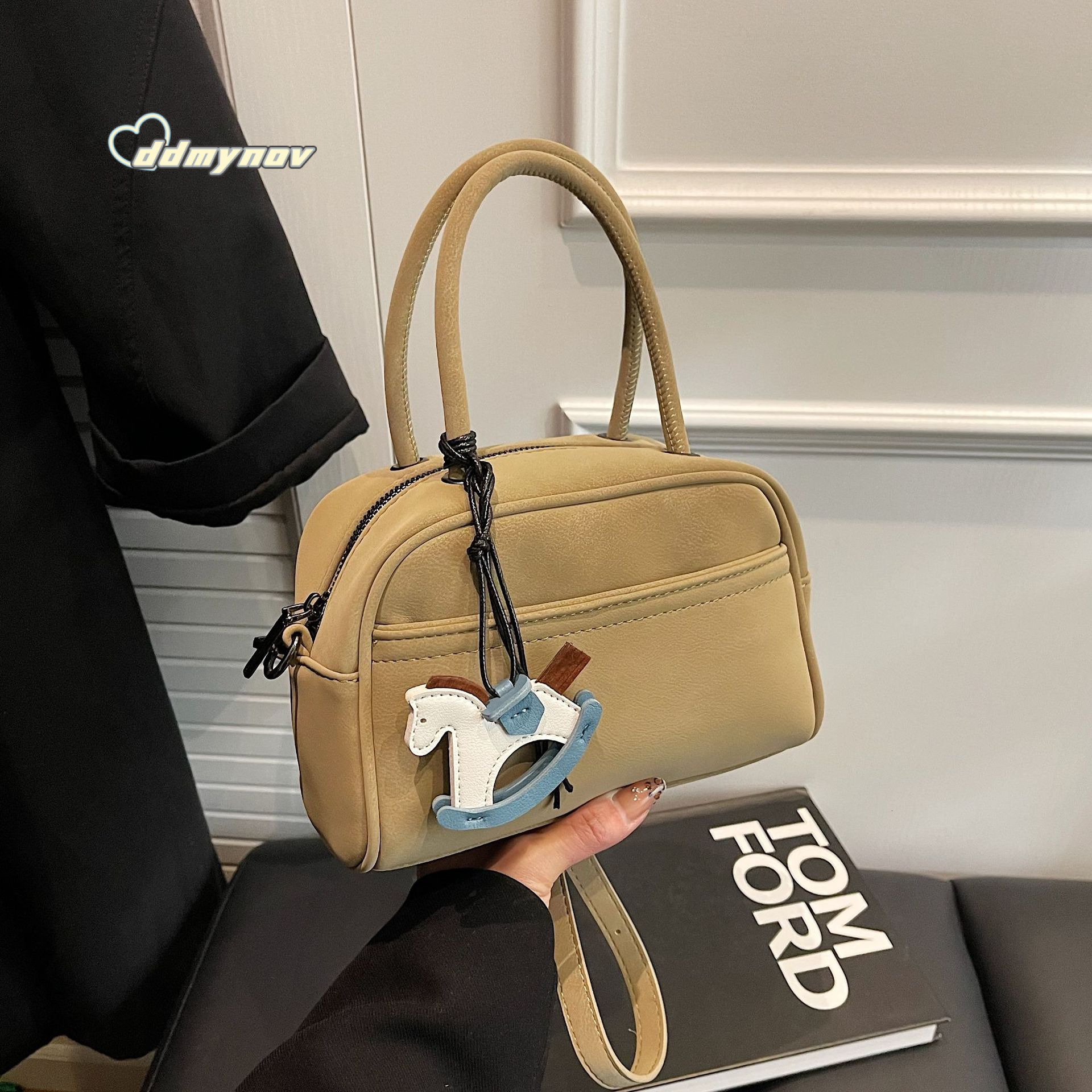 Minimalist High-End Niche Handbag Korean Style Trendy Fashion Casual Bags New Commuter Women's Shoulder Crossbody Bag ddmynov