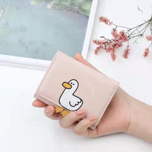 Free Shipping 2025 New Designer Bag For Women With Multiple Card Slots Cute And Practical Duck Short Wallet Coin Bag Exquisite And Trendy Card Bag