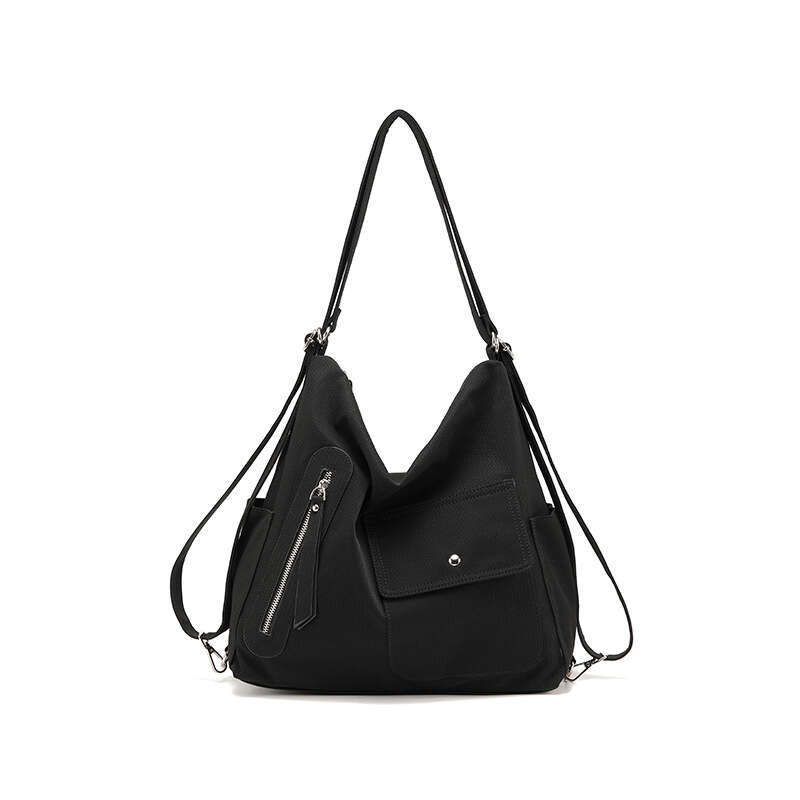 This Year's Spring and Autumn New Women's Large Capacity Waterproof PU Shoulder Bag Fashion Versatile Unisex Backpack