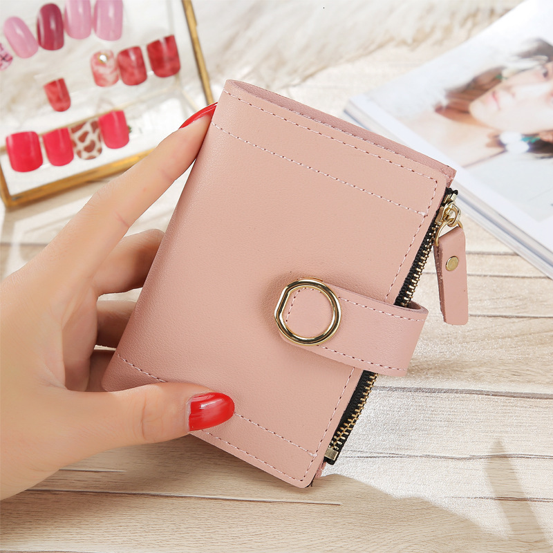 Free Shipping 2025 New Designer Bag Fresh And Trendy Women's Wallet PU Leather Solid Color Cute Card Bag Exquisite And Practical Large Capacity C