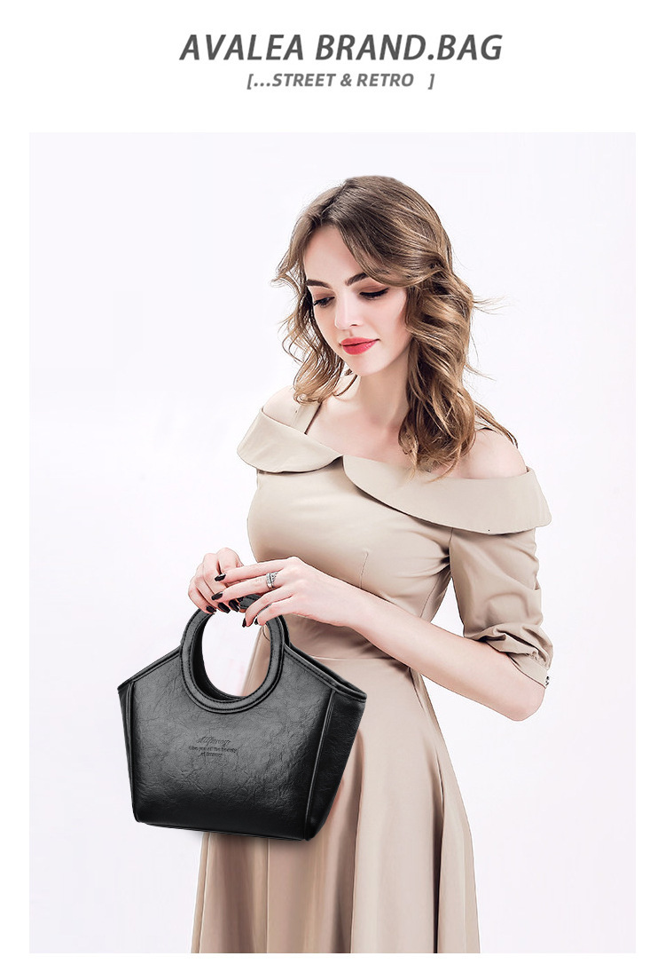 Free Shipping New Leather Handbag Designer Shoulder Bag For Women Large Capacity Bucket Bag Fashionable Commuting Mom Tote Bag