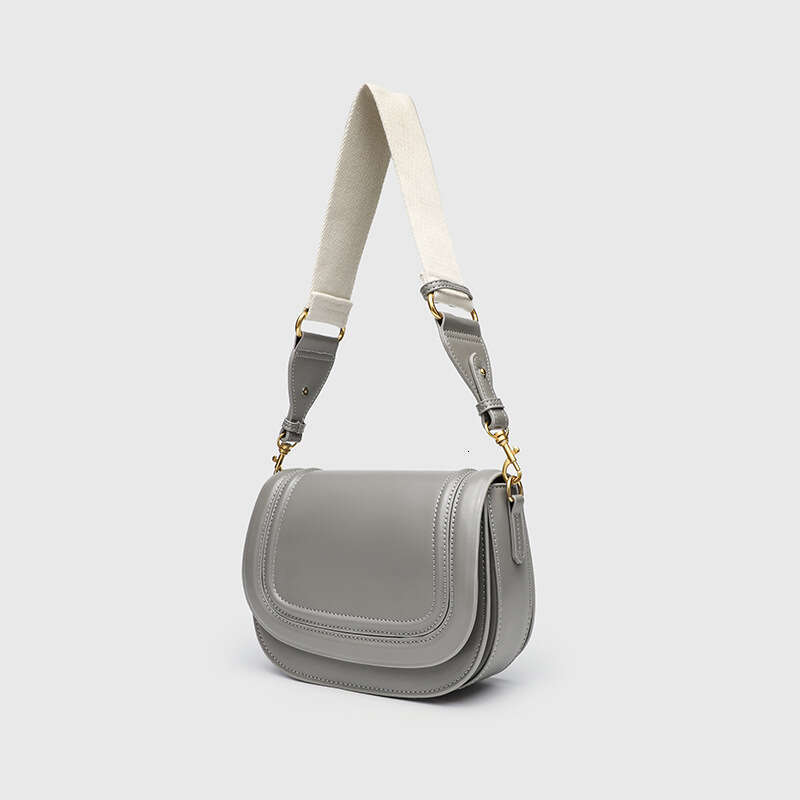 Z Brand Women's 2025 New Saddle Wide Shoulder Strap Crossbody Underarm Versatile Flap Ins Trend Bag