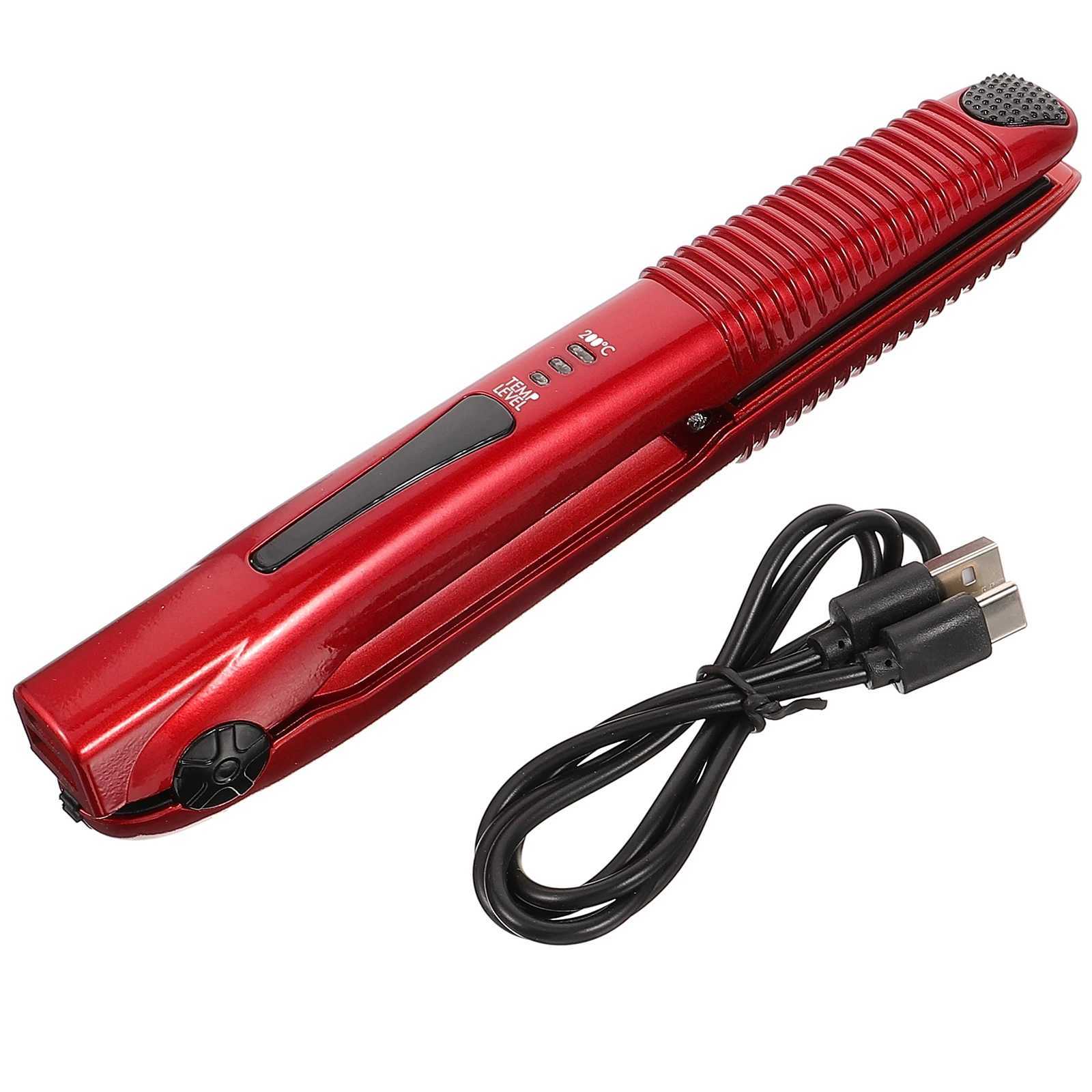 Hair Straightener Cordless Curler s Small USB Travel Rechargeable Wireless Styling Dryer Straightener Curler Lightweight W250610