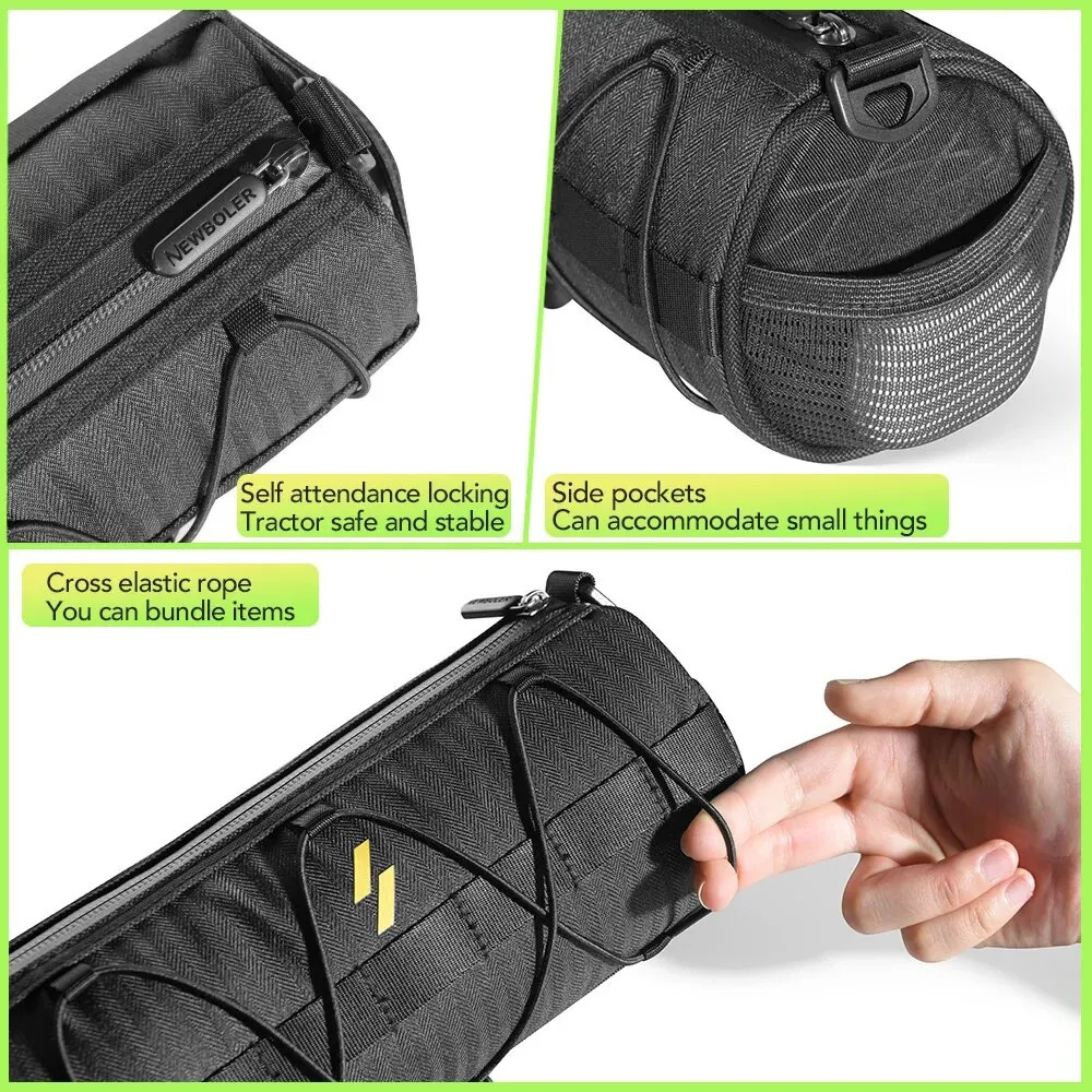 BOLER Handlebar Bag Bicycle Bags Frame Pannier Bag Multifunction Portable Shoulder Bag Bike Accessorie 250610