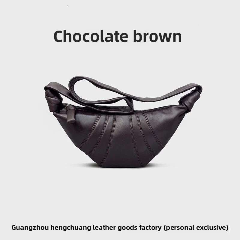 Leather Dumpling Bag Croissants Fashion Diagonal Popular Soft Chest Bags Large Capacity
