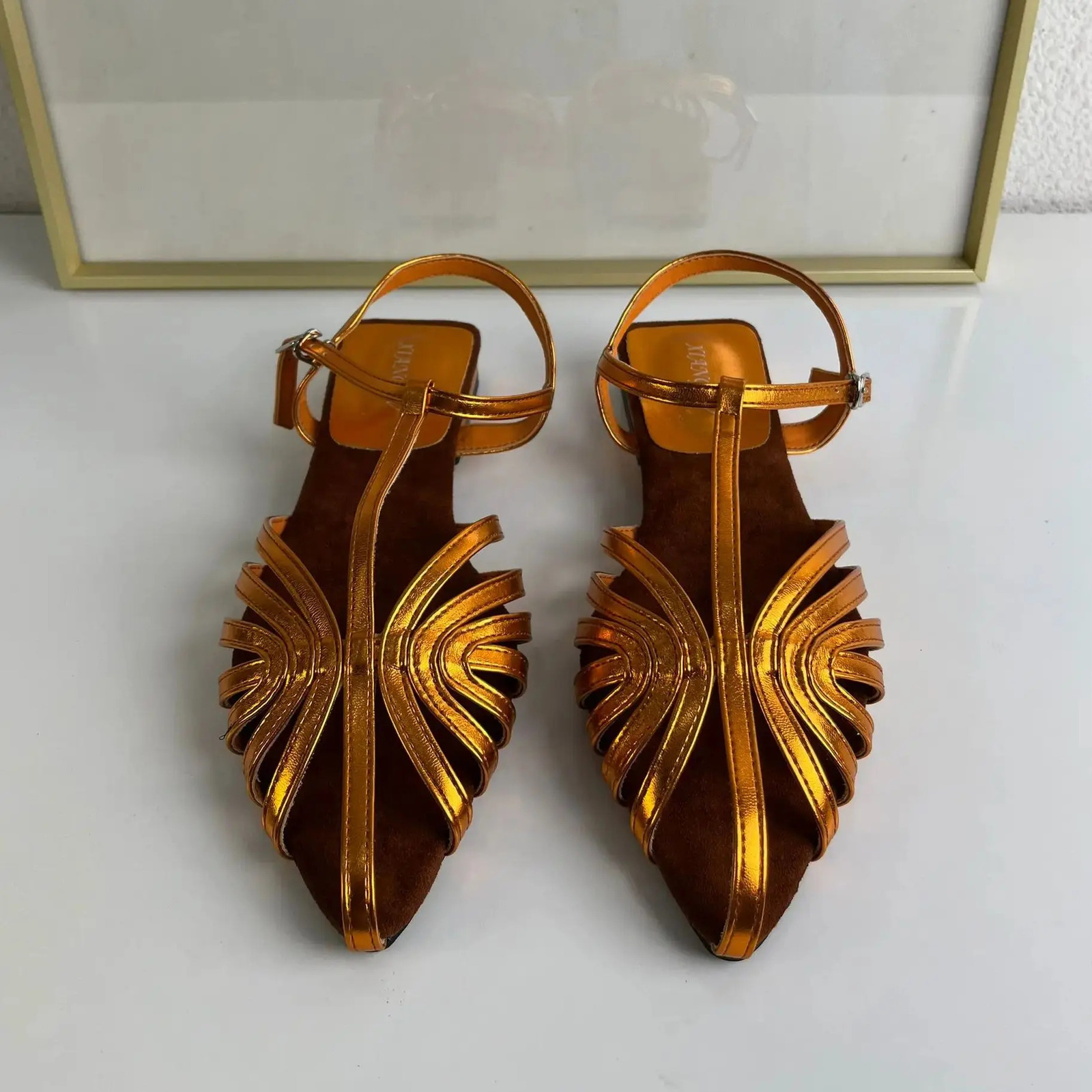 Fine Belt Combination Flat Heel Roman Womens Sandals Summer 2025 Fashionable Versatile Outward Travel Beach Shoes Woman 250604