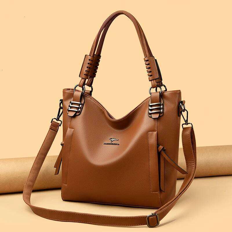 Brand Large Capacity Handbag High Quality Leather Tote Bags Fashion Shoulder Crossbody Bag For Designer Women Purse