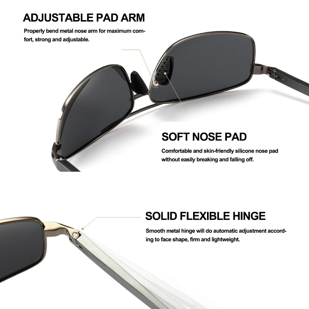 Wholesale Outdoor Sports UV400 Fishing Classic Foreign Colorful Driving Goggle Women Men Fashion Metal Polarized Sunglasses