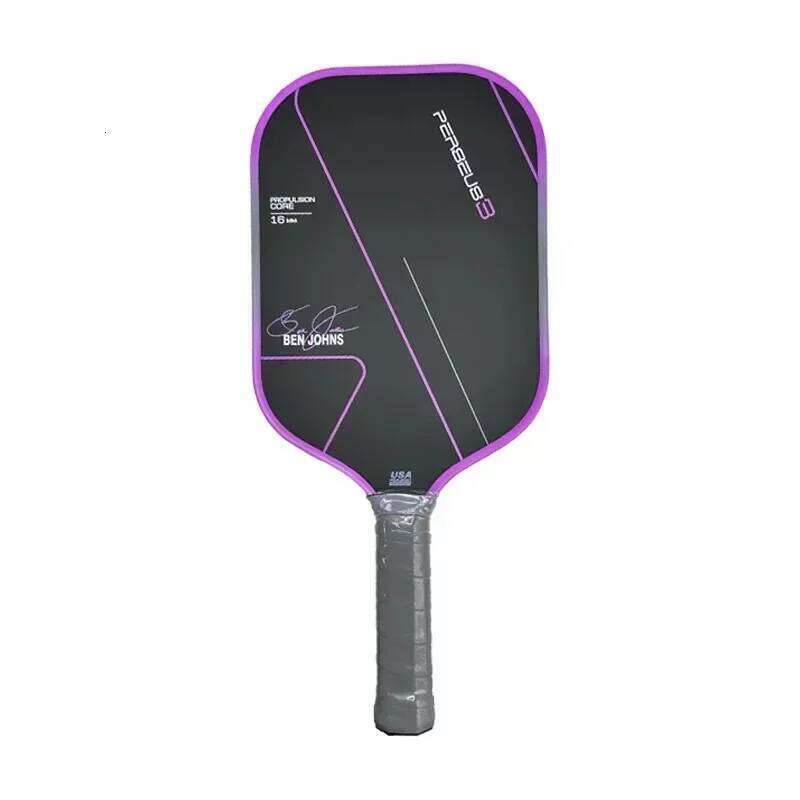 NEW BEN JOHNS Signature Pickleball Paddle T700 Raw Carbon Fiber Flat Head Thermoforming Unibody USAPA Approved PP Honeycomb Core