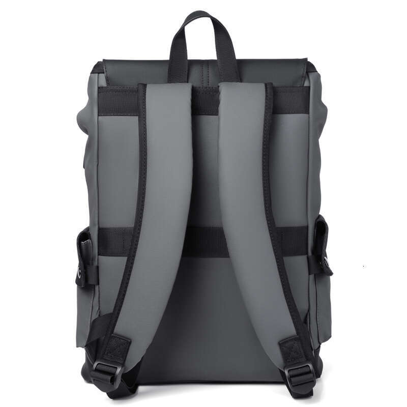 New Men's Lightweight PU Casual Bag Business Travel Commuter Backpack