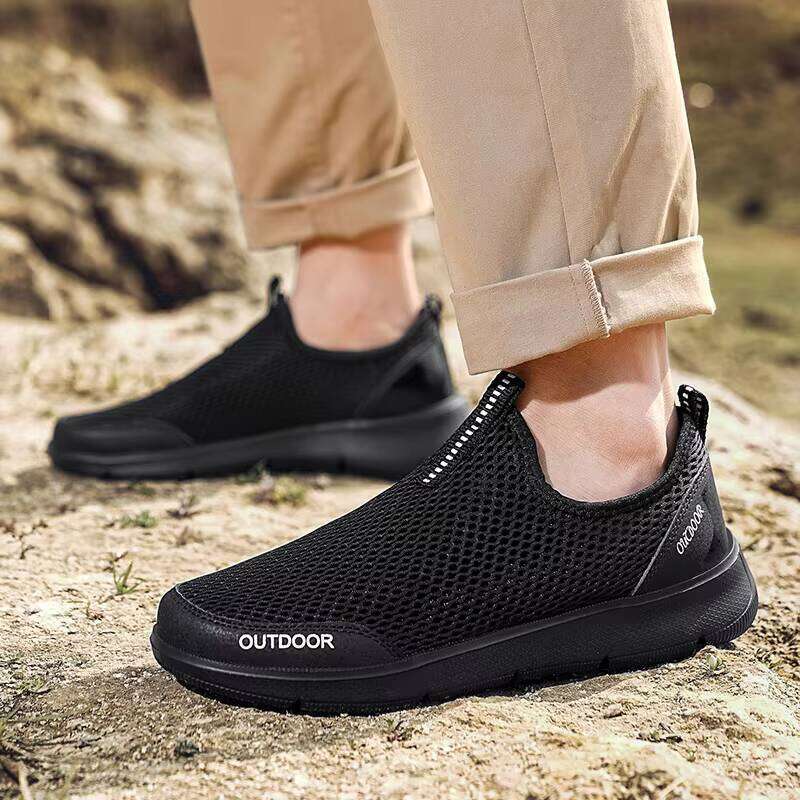 Factory wholesale cheap slip on sneakers big casual daily comfortable sport shoes for men size 48