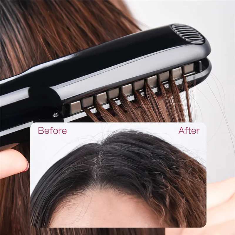 Multifunctional Professional Fluffy Iron Hair Straightener Ceramic Styling Crimping Perm Pliers Volumizing Hair Straightener W250610