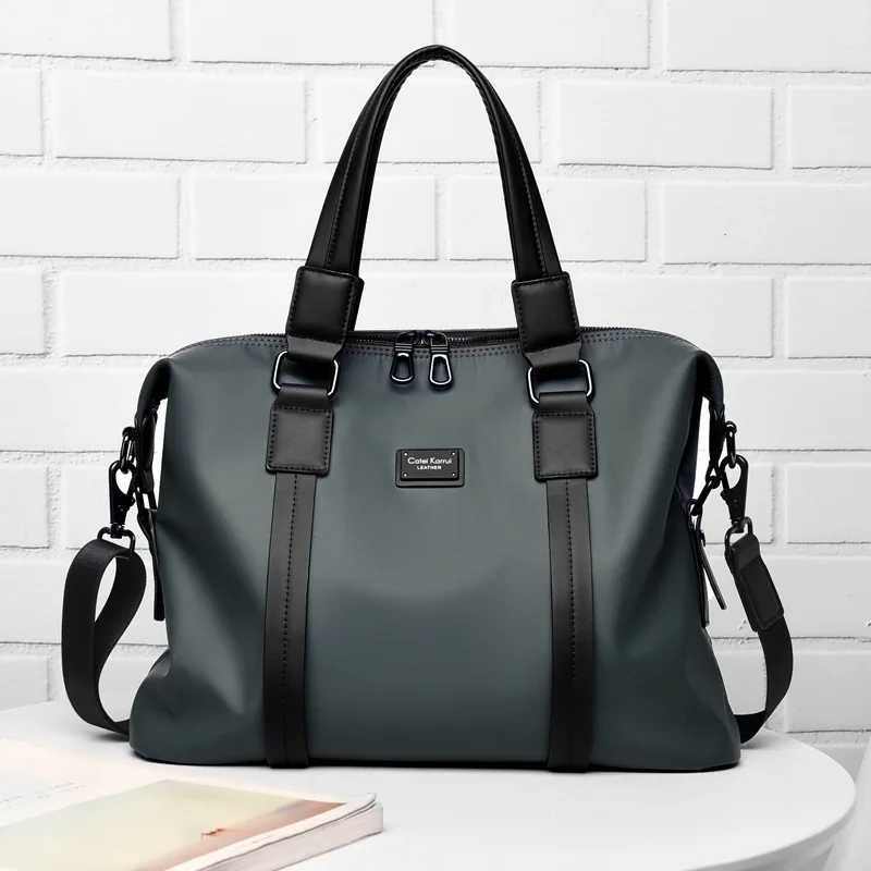 New Handbags Men Large Capacity Briefcase Waterproof Oxford Travel Totes Casual Laptop Top-Handle Bags Shoulder Crossbody Bags W250610