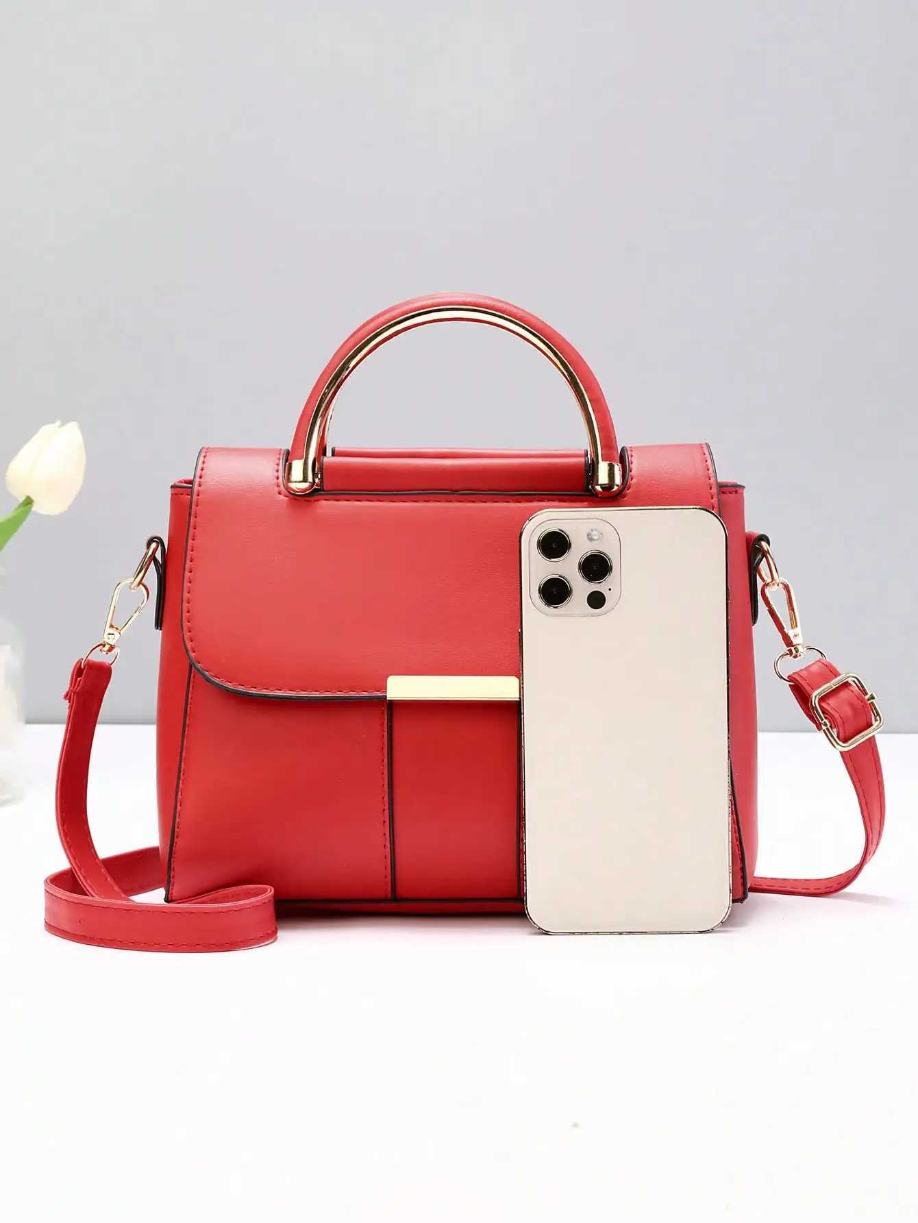 Large capacity collage crossbody bag a fashionable and multifunctional minimalist womens bag with a casual style Y250607