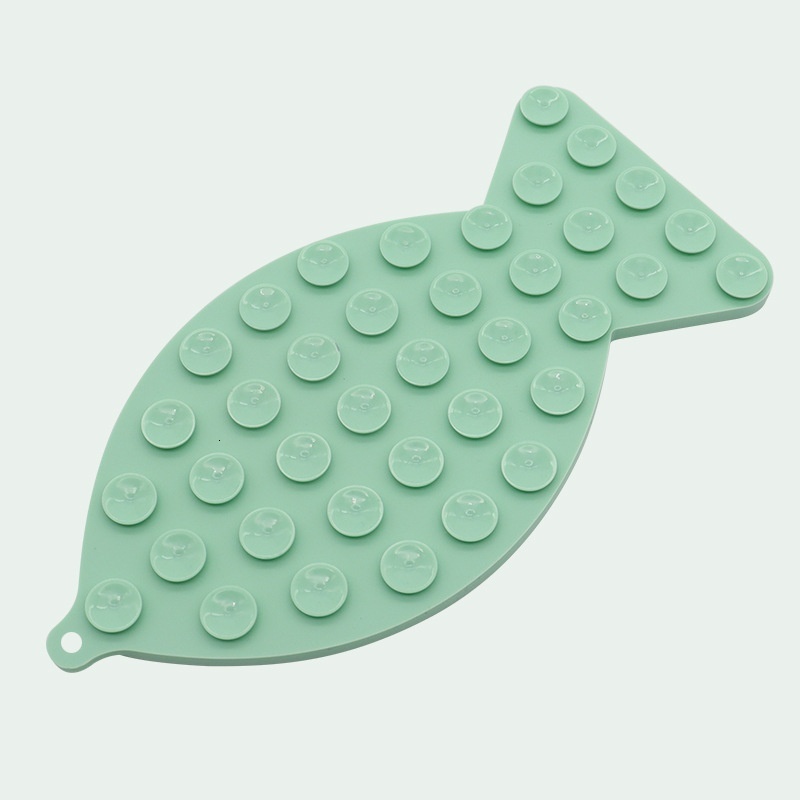 TEMU Silicone Suction Cup Lick Pet Fish Shape Dog Cat Anti-Choke Slow Feeder Mat