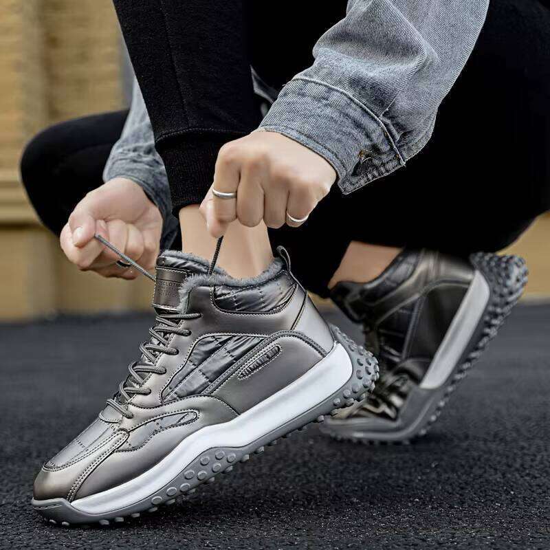 Wholesale Fashion New Men's Trendy Plus Cotton Breathable Sports Running Shoes