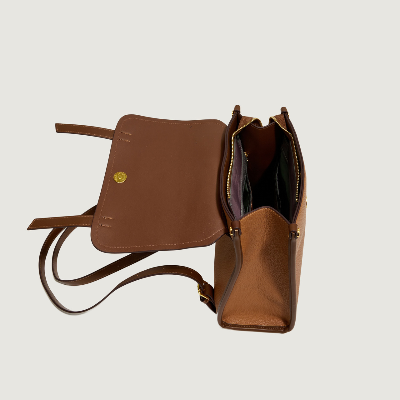 Simple Fashion Color-Block Backpack New Versatile Korean Style Women's Shoulder Bag Handheld