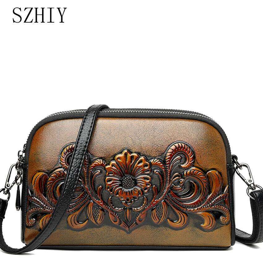 Designer Wrist Women Relief Shoulder Bag Retro Small Fashionable Mommy Phone Pocket High-Quality Leather Crossbody Purse New