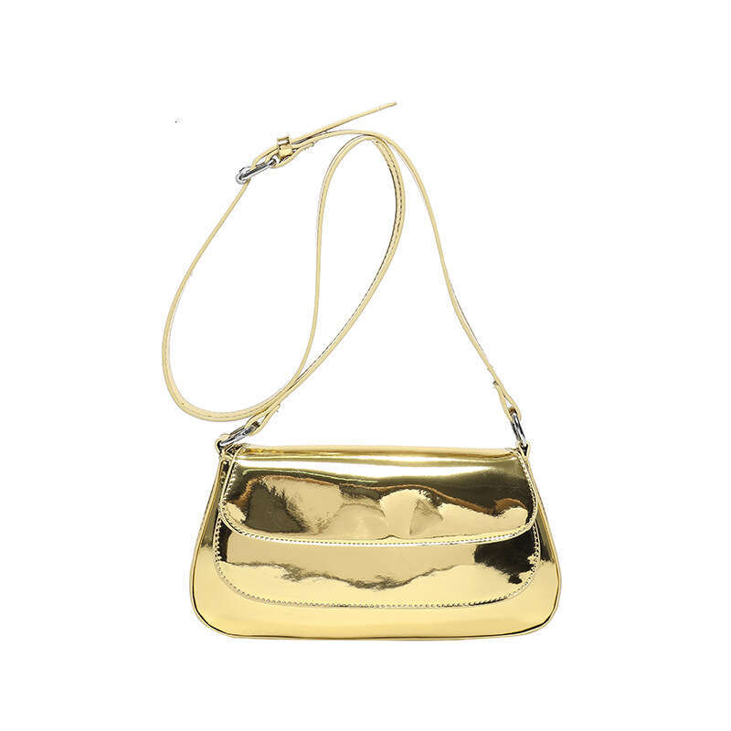 High-Quality Texture for Women 2024 Summer New Shiny Underarm Fashion Simple Ladies Shoulder Crossbody Bag GUHUISHU