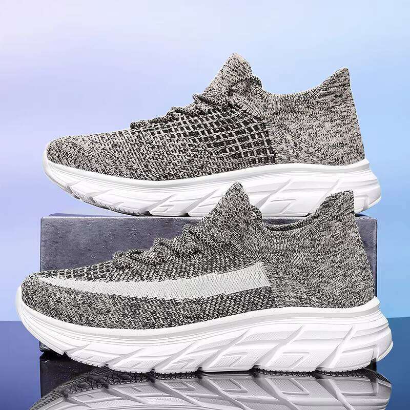 Summer Fashion Running Flying Woven Breathable Men and Women Large Size Sports Casual Shoes