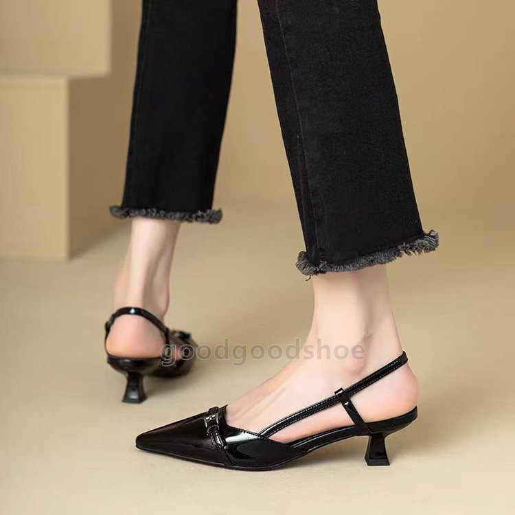 womens dress shoes high heels designer loafers ballet flats luxury heels Patent leather slingback sandals med heel low heel women wedding shoes