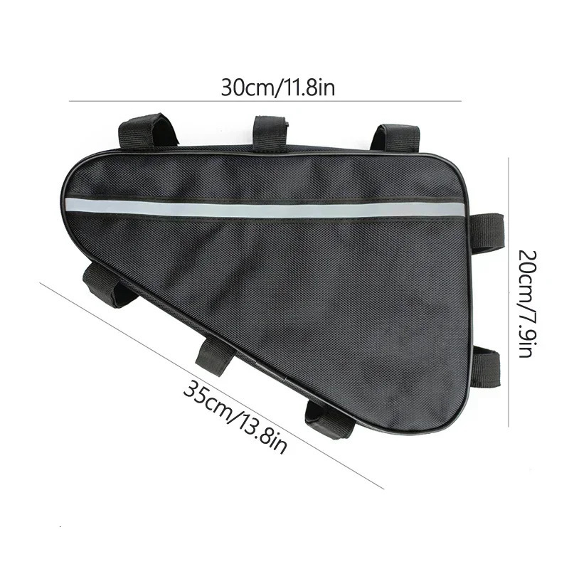 Bicycle Triangle Battery Pack Waterproof 210D Oxford Cloth Converted MTB Road Bike Tube Frame Case Storage Bike Bag 250610