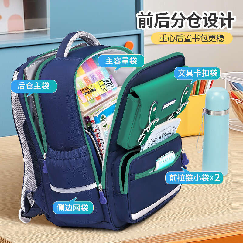 Designer Bag New Style Boys Large Capacity Lightweight Waterproof High Aesthetic Fresh Backpack For Elementary School Students