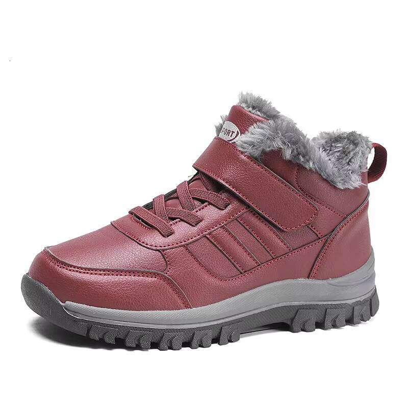 Couples Snow Wear-resistant Non-slip Outdoor Hiking Plus Veet Warm Cotton Shoes