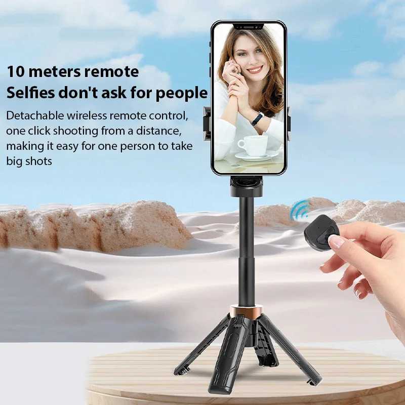 New Arrival Universal Portable Selfie Stick Tripod Foldable Mini Selfie Stick Phone Tripod Stand With Detachable Wireless Remote Controller T250610