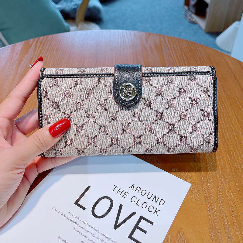 New Long for Women, Phone and Small Combo, Multi-Card Slot, Large Capacity Genuine Leather Wallet