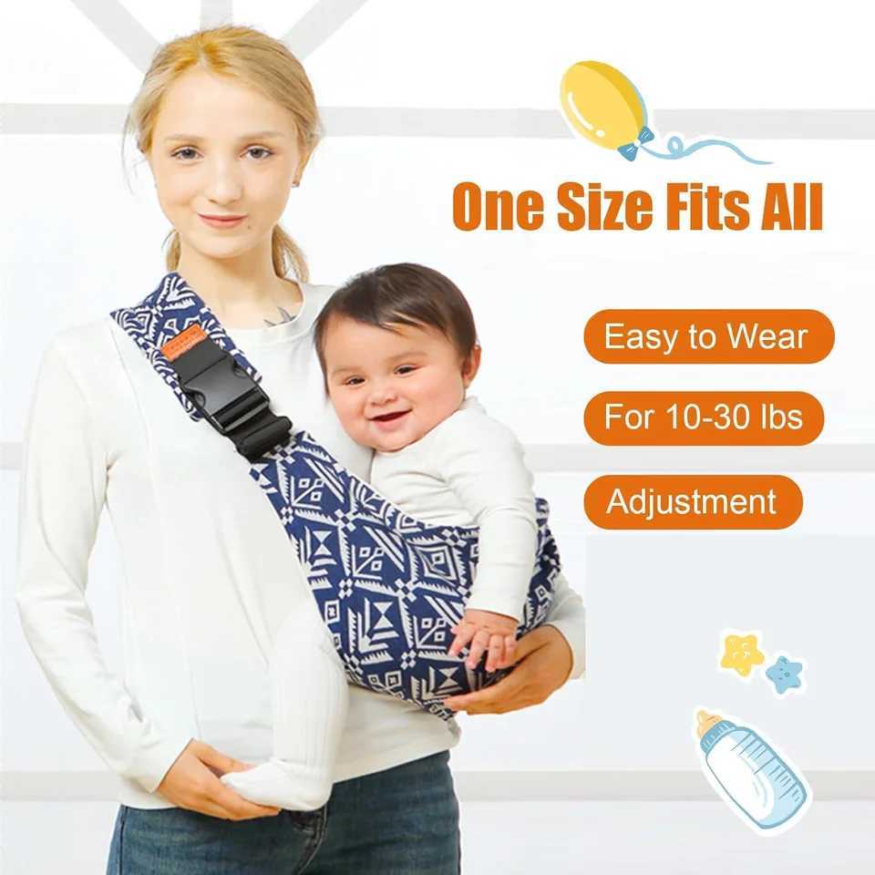 Baby Sling Carrier Baby Carrier Newborn to Toddler Sling Lightweight Baby Carrier Sling with Adjustable Straps Toddler Carrier y250610SQRK