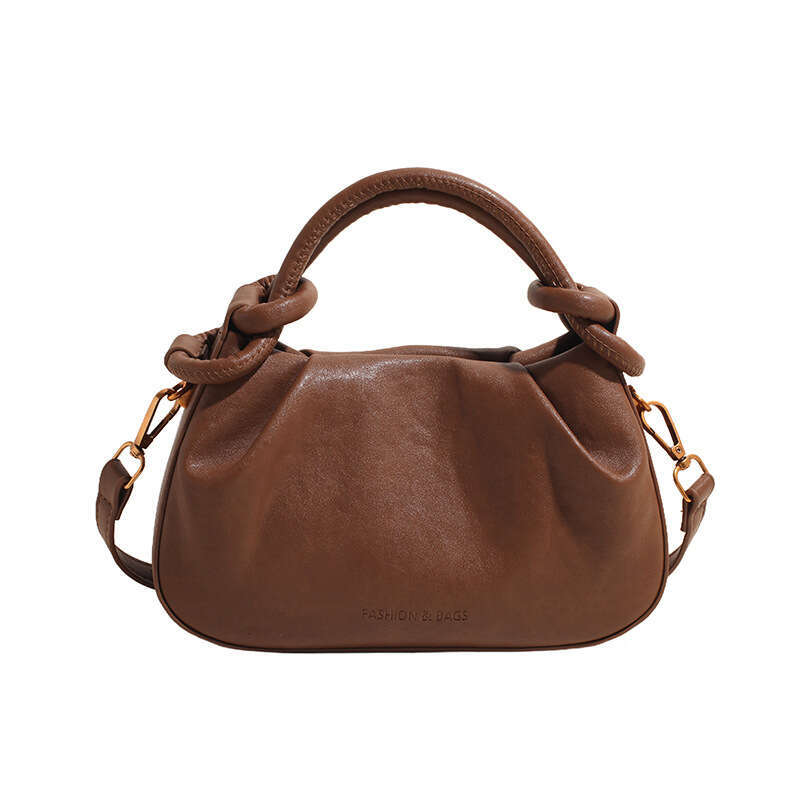 High-End Niche Single Shoulder For Women 2025 New Style Ladies Pleated Handbag Dumpling Chain Crossbody Bag