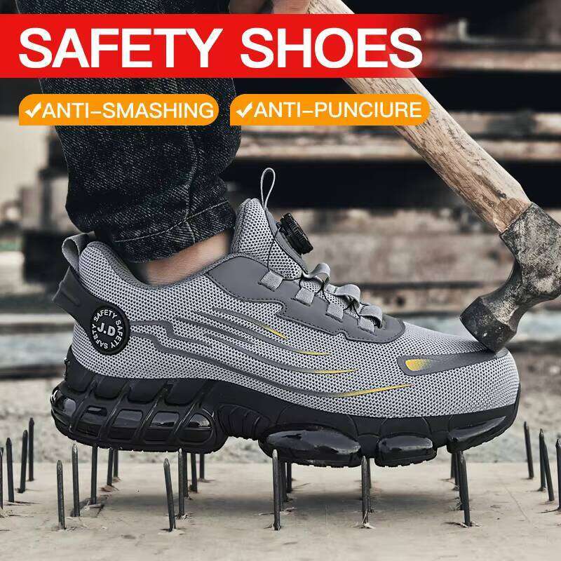 Hot Selling Anti-smash Labor protection Wear-resistant Safety Anti-puncture Work Shoes for Men