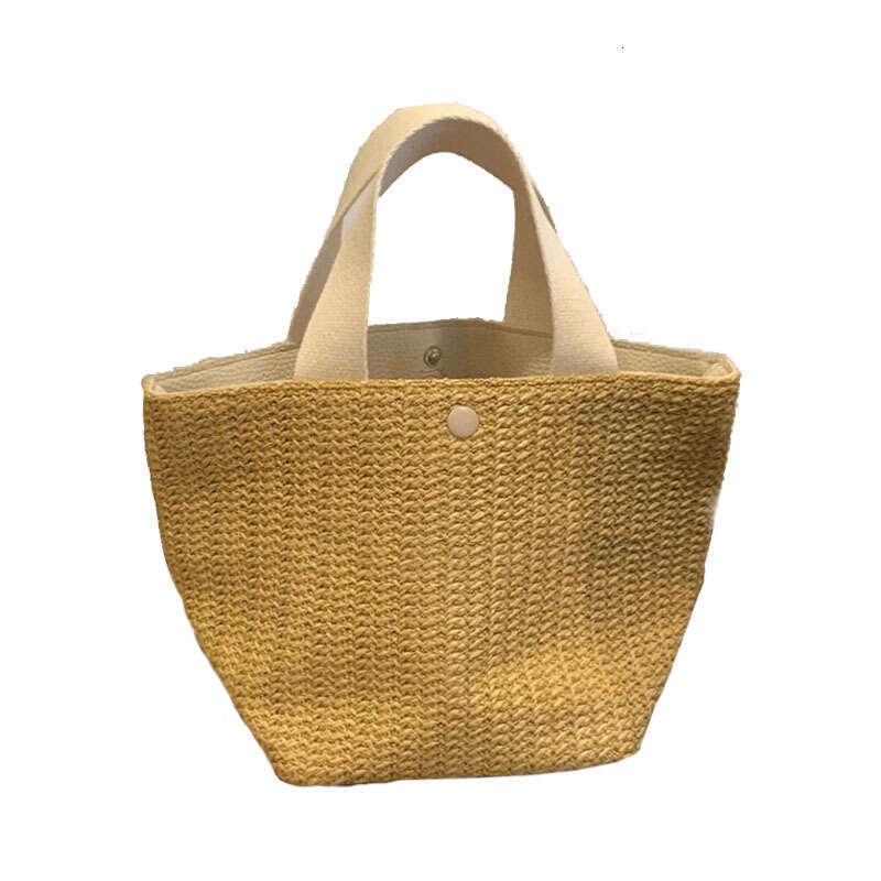 Handheld Straw for Women 2020 Korean New Ins Beach Vacation Summer Pastoral Style Versatile Woven Bag