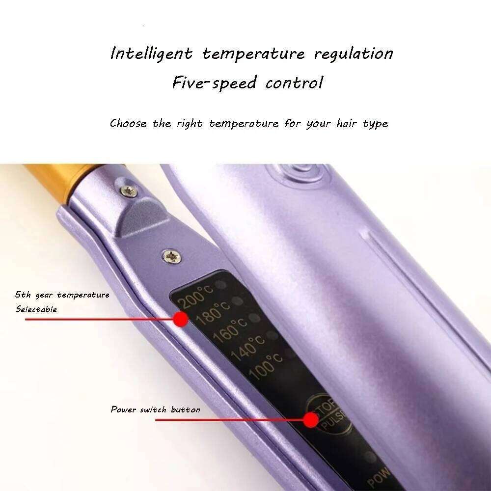High Top Fluffy Pad Root Wavy Multi-function Round Electric Curling Iron Hair Straightener Tool