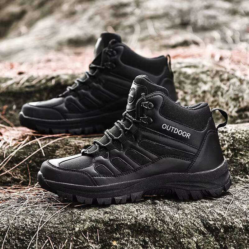Hot Selling Outdoor High Top Hiking Fashion Shoes for Men High-quality Sports Training Boots Big Size