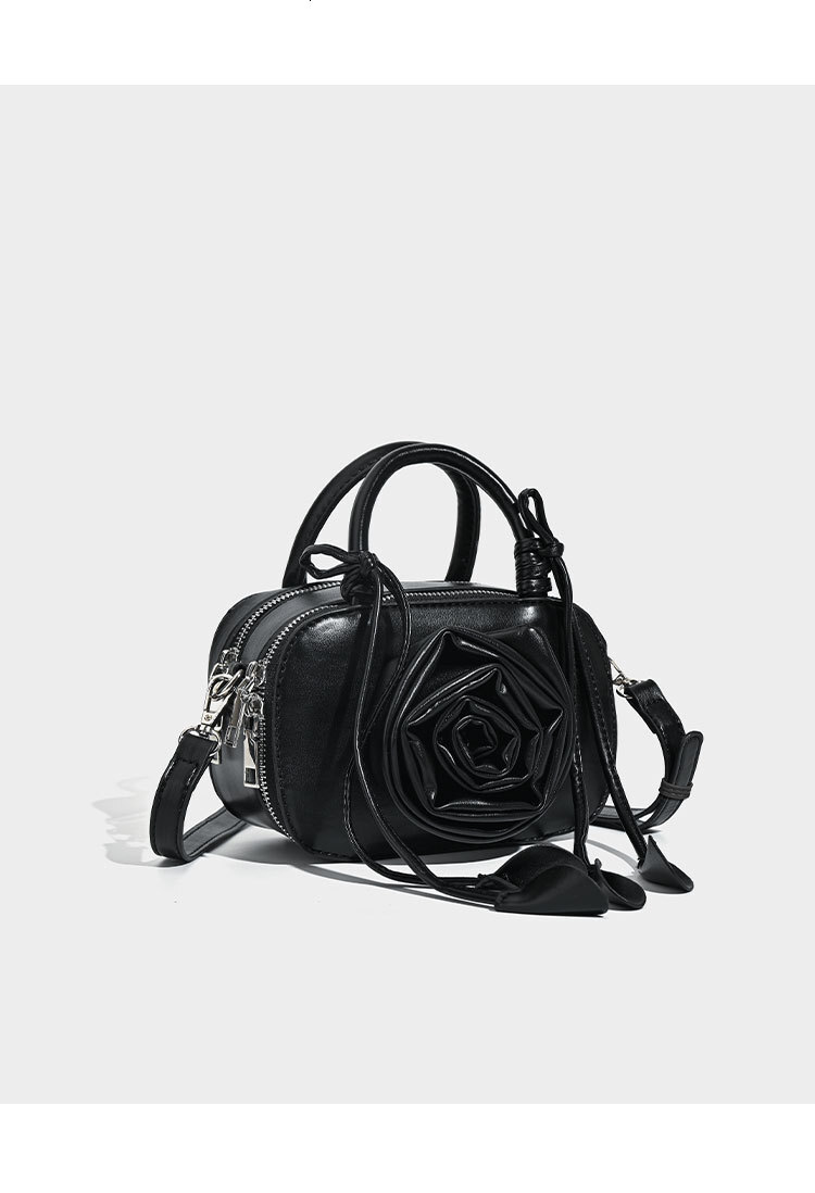 Free Shipping New Designer Bag For 2025 Niche Luxury Wallet Design Rose Flower Handbag High-end Socialite Style Single Shoulder Small Square Bag