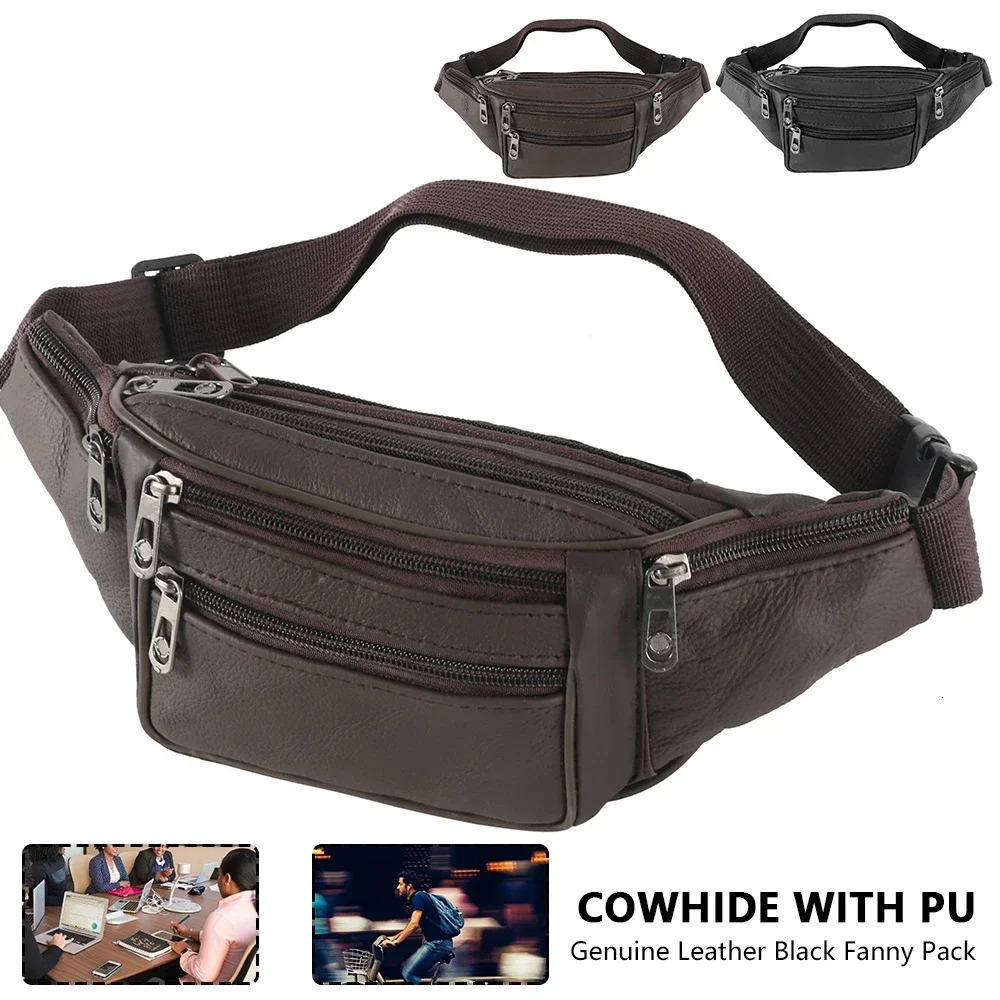 Fanny Packs for Women Men Fashion Waist Pack Belt Bag with 7 Zipper Pockets Casual Hip Bum Travel Hiking Running 250605