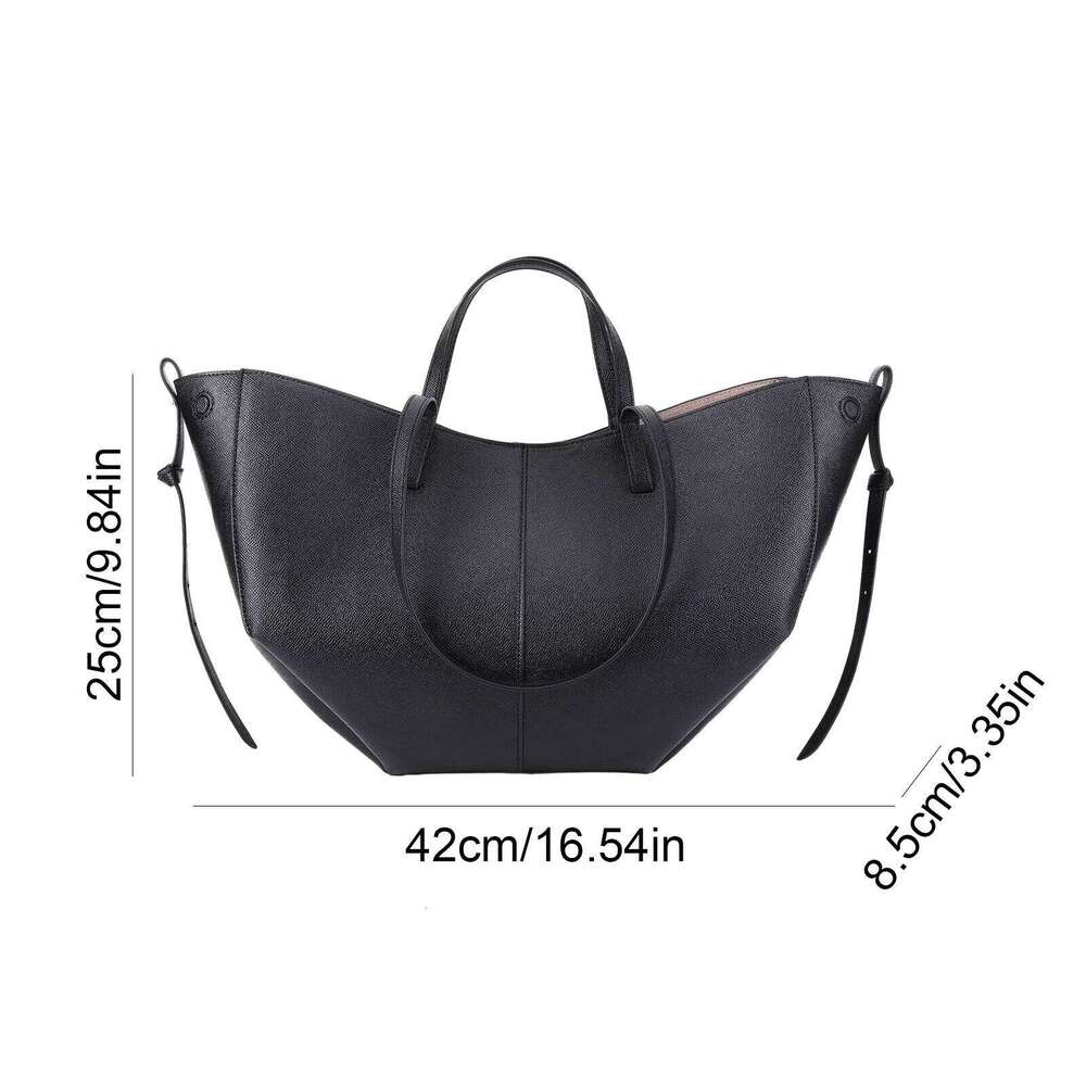 Fashion Shoulder PU Leather Large Capacity Tote Women Handbag Female Underarm Bag For Travel Shopping